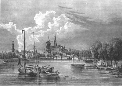 Haarlem - van het Noorder-Sparen gezien